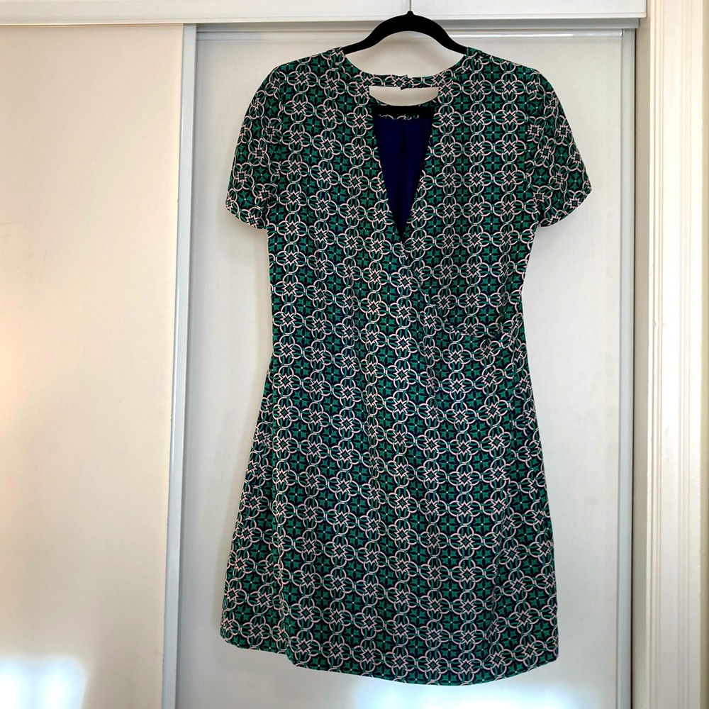 NWOT J. Crew Silk Swoop Dress - Picture 3 of 7